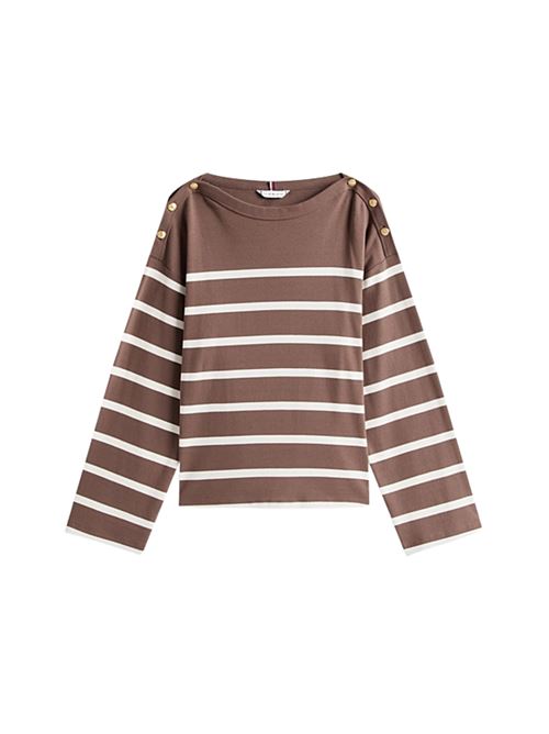 T-shirt manica lunga in cotone Tommy Hilfiger | WW0WW457600BL
